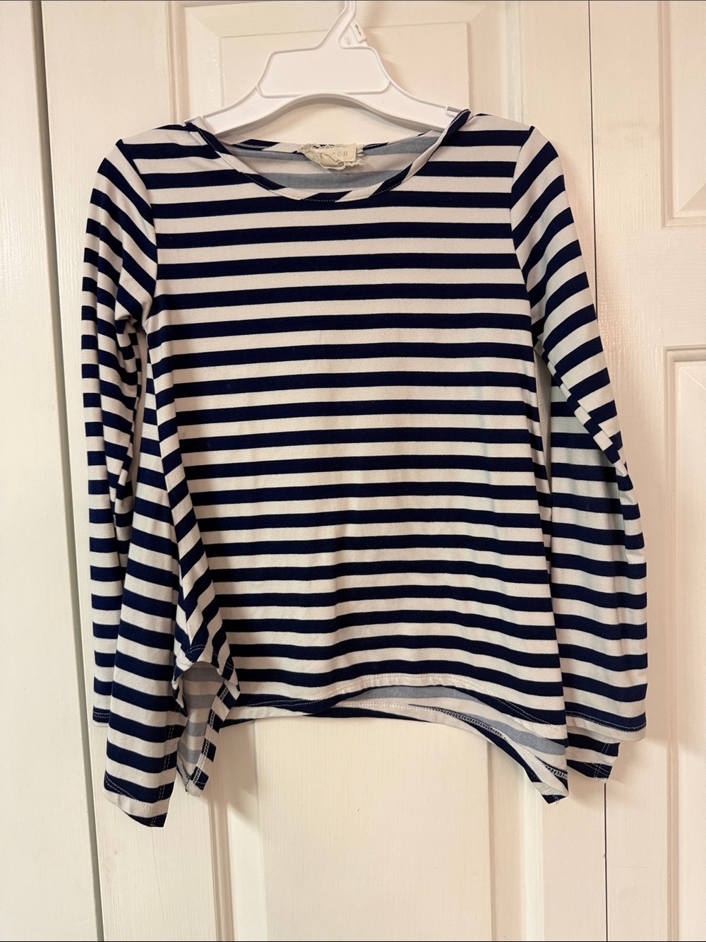 btween Navy and White Striped Top